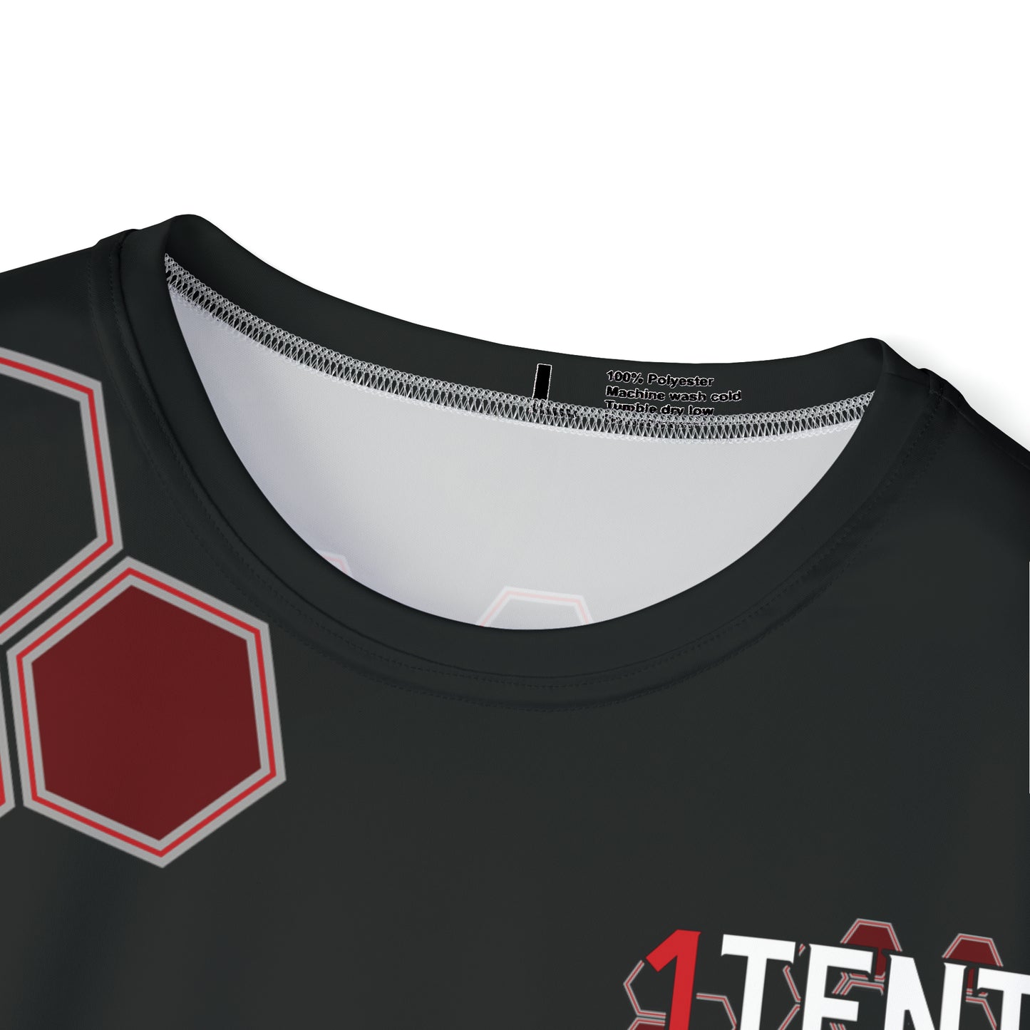 1Tenth Team Driver Red and Black Hex Grid Jersey