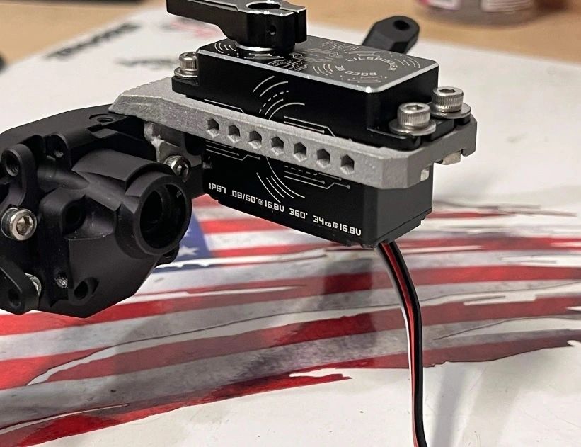 1Tenth - Aluminum BTA Servo Mount and 4 Link Adapter for VP Offset Capra F9