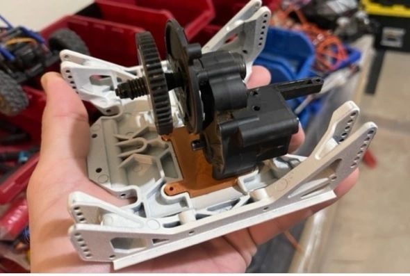 1Tenth Ryft Skid 3 Gear Transmission Adapter