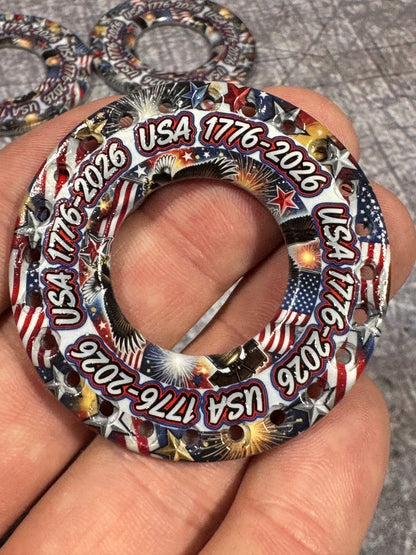 1.9” USA 250yr flat face beadlock Rings