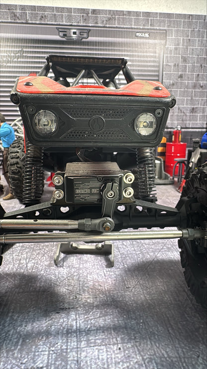 BOCO RC - Stainless HD SOA Mount with Link Brace with Risers for Axial Capra