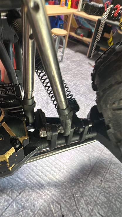 BOCO RC - Stainless HD SOA Mount with Link Brace with Risers for Axial Capra