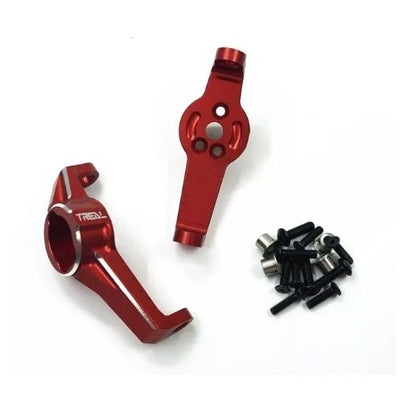 Treal - Aluminum 7075 C hubs Caster Blocks Protal Drive Kingpin Bushings for Traxxas TRX-4